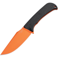 Hogue 35859 Extrak XL Orange MagnaCut Clip Point Fixed Blade Knife Black G10 Handles