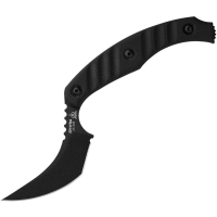 TOPS EPH01 Ephyra Black Carbon Steel Fixed Blade Knife Black G10 Handles