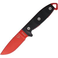 Utica S3RMC Critcal Hit I Red MagnaCut Drop Point Fixed Blade Knife Black Skeletonized G10 Handles