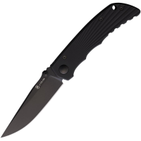 Spartan 13BKBK Talos II Black Framelock Knife Black Handles
