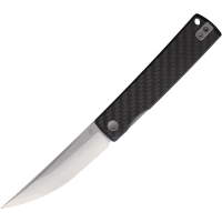 North Mountain Blade 250220 Kaiken Linerlock Knife Twill Carbon Fiber Handles