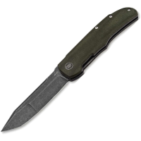 Boker Plus P01BO889 Tac-Master Black Stonewash Tanto Linerlock Knife Green Micarta Handles