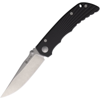 Spartan 13BKSW Talos II Stonewash Framelock Knife Black Handles