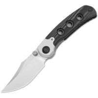 Kizer FK03A3 Pioneer Stonewash Linerlock Knife Black Micarta Handles