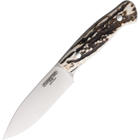 Forester 002CI Terra Satin Fixed Blade Knife Stag Handles