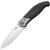 Boker Plus 01BO694 Undertow Satin D2 Carbon Steel Linerlock Knife Black G10 Handles