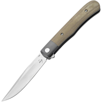 Boker Plus 01BO930 Modern Trapper Uno Linerlock Knife Natural Canvas Handles
