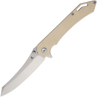 Tenable 1060A4 Colibri Tech Stonewash Nitro V Linerlock Knife Ivory G10 Handles
