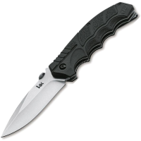 Boker Plus P01HK500 SFP Tactical Stonewash D2 Carbon Steel Spear Point Linerlock Knife Black Handles