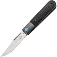 Boker Plus 01BO932 Modern Gentleman Satin Linerlock Knife Black Canvas Handles