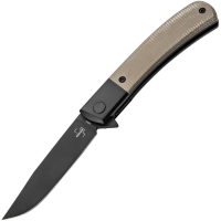 Boker Plus 01BO931 Modern Gentleman Black Linerlock Knife Green Canvas Handles