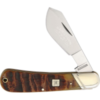 Rough Rider 1594 Cotton Sampler Folding Pocket Knife with Brown Ram's Horn Handle