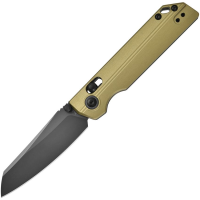 Oknife NXENOG XEN Black Sheepsfoot Rail Lock Knife Olive Green Handles