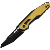 Kizer 3664A1 Zero Black DLC S35VN Tanto Framelock Knife Black Titanium Handles
