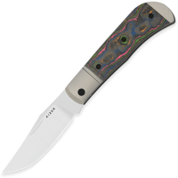 Kizer 3761A2 Trestle Satin S45VN Clip Point Slip Joint Knife 80s Camo Carbon Fiber Handles
