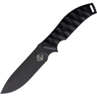 Ranger 9470 Ranger 4.5 Black Drop Point Fixed Blade Knife Black Sculpted G10 Handles