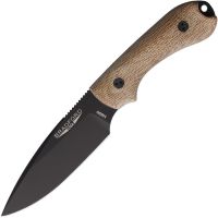 Bradford 3FE104B Guardian 3 Black Fixed Blade Knife Natural Micarta Handles