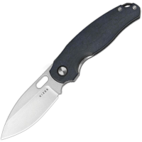 Kizer V3770A2 Seagull Stonewash 14C28N Drop Point Linerlock Knife Blue Canyon Richlite Handles