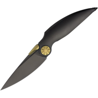 Rike 140122 Predator P Black M390 Framelock Knife Black Titanium Handles