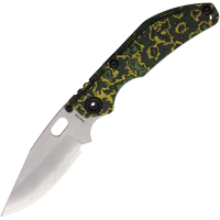 North Mountain Blade 2521YLCF BBNM Bowie Framelock Knife Toxic Carbon Fiber Handles