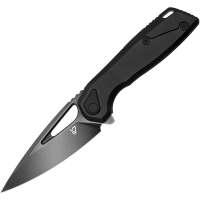 Vanguard G033 StarRunner Black Simi Mirror M390 Framelock Knife Black Titanium Handles