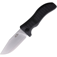 North Mountain Blade 25243V Lucky Dog Black 3V Carbon Steel Clip Point Linerlock Knife Black Canvas Micarta Handles