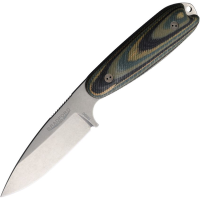 Bradford 35S128 Guardian 3.5 Stonewash N690 Drop Point Fixed Blade Knife Forest Green Gwood Handles