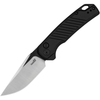 Kershaw 7305 Auto Launch 23 Satin Button Lock Knife Black Anodized Aluminum Handles