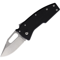 Demko 19278 Nano Stonewash AUS10 Clip Point Shark Lock Knife Gray Handles