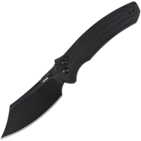 Artisan 1882PBBK Simoon Black Bowie Recoil Lock Knife Black G10 Handles