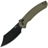Artisan 1882PBGN Simoon Black Bowie Recoil Lock Knife Green G10 Handles