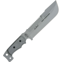 TOPS M4X01 M4X Punisher Fixed Gray Epoxy Powder Coating Blade Knife with Gray Micarta Handles