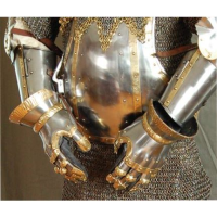 Get Dressed For Battle 077 Set of Two Steel Construction Bordered Gauntlets