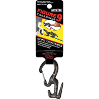 Nite Ize 00808 Small Figure 9 Carabiner Rope Tightener Black finish stainless construction