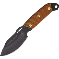 TOPS SDRD01 Shadow Rider Fixed Blade Knife with Rocky Mountain Tread Tan Canvas Micarta Handles