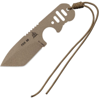 TOPS FDX66 FDX 66 Fixed Coyote Tan Finish Blade Knife with Skeletonized Handle