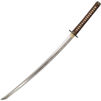 Cold Steel 88CKK Mizutori Crane Katana with Brown Braid Cord Wrapped Handle