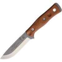 TOPS BROS154TC Fieldcraft B.O.B. Hunter Fixed Blade Knife with Tan Canvas Micarta Handles
