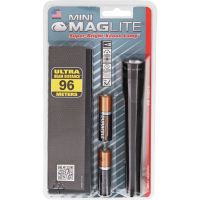 Maglite 06052 5 3/4inch Mini Survival Maglite AA with Black Aluminum Construction