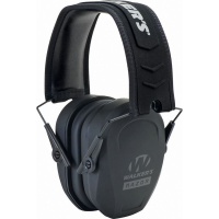 Walkers Game Ears 01473 Black Razor Slim Passive Muff with Adjustable Headband