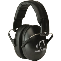 Walkers Game Ears 10498 Black Youth & Women Folding Muff with Adjustable Headband