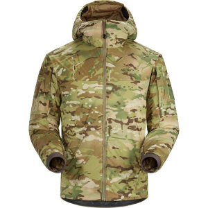 Arc'teryx LEAF Cold Windproof Hoody Jacket Light Weight - Camo in Black
