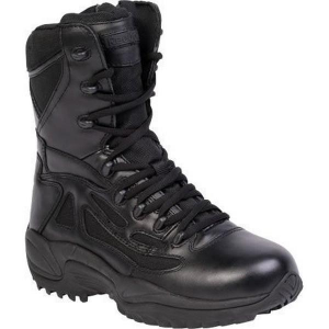 Reebok RB874 Women's Rapid Response RB Stealth 8" Boots with Side Zipper - Black