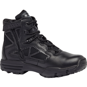 Tactical Research Grey TR916Z 6" Hot Weather Side Zip Boots in Black