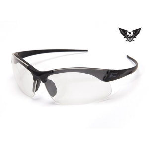 Edge Tactical Eyewear Sharp Edge Thin Temple - Matte Black Frame / Clear Lens
