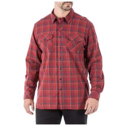 5.11 Men's Peak LS Shirt - XL - Peacoat Plaid