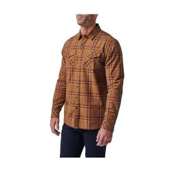 5.11 Men's Gunner Plaid LS Shirt - Medium - Turbalence Plaid