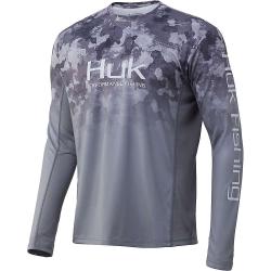 Huk Men's Icon X KC Refraction Camo Fade Top - Large - Ice Boat