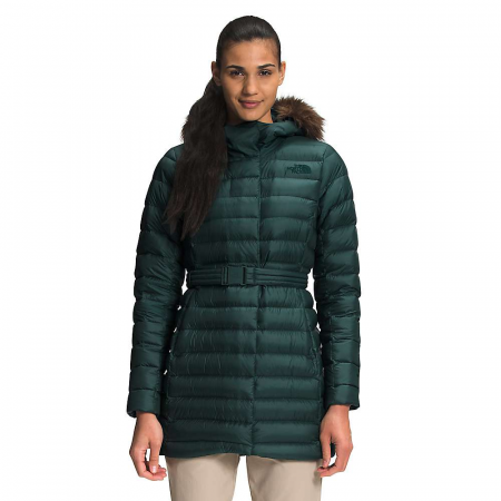 The North Face Women's Transverse Belted Parka - Dark Sage Green