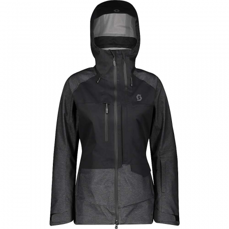 Scott USA Women's Vertic 3L Jacket - Black / Dark Grey Melange